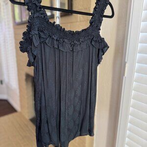 by Anthropologie Ruffle Cold Shoulder Tank